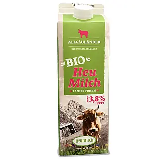 Allg. BIO Heumilch 3,​8 % 1 ltr 